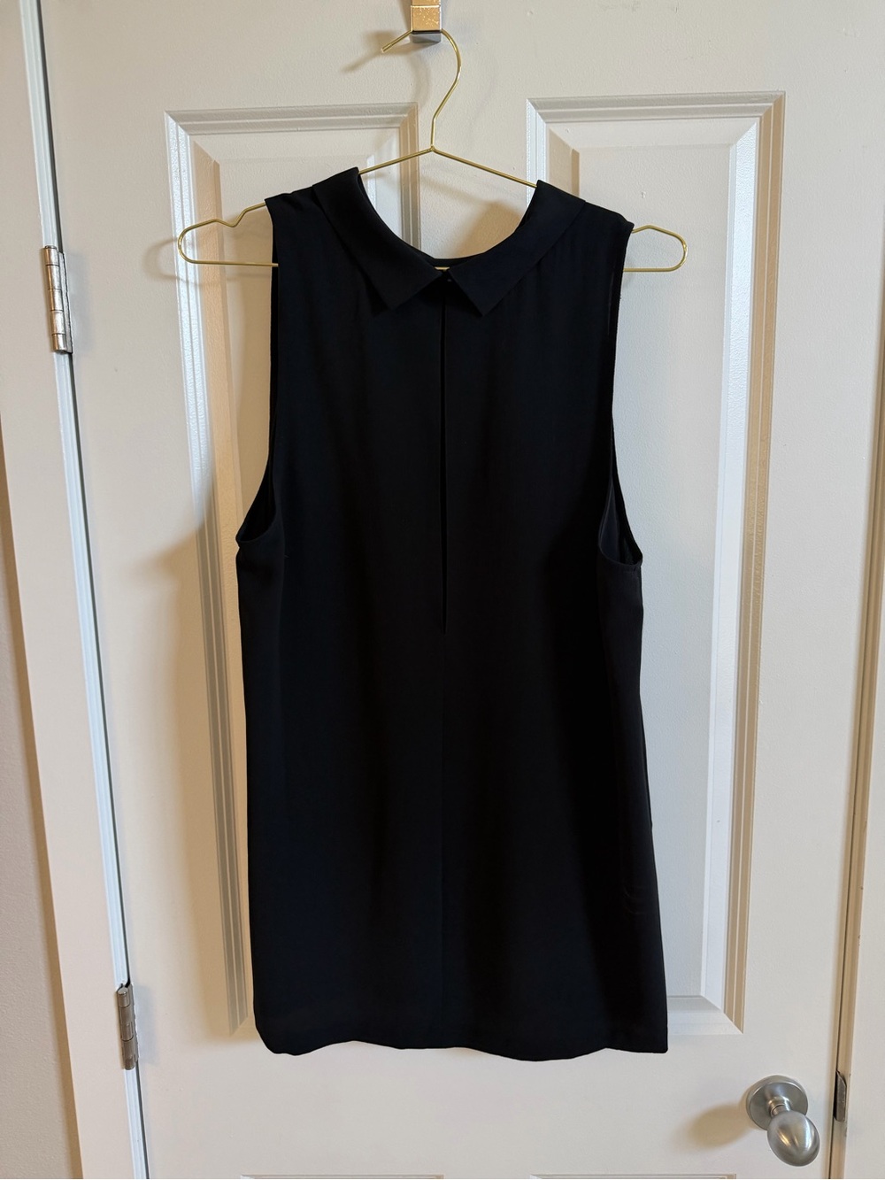 Tildon black crepe tunic/blouse